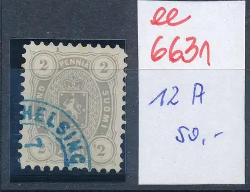 Finnland Nr. 12 y  A  o- Stempel...  (ee6631 ) siehe scan