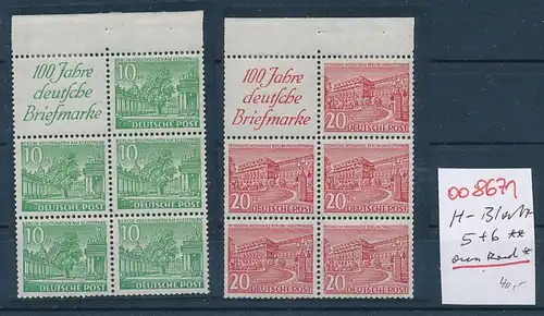 Berlin Heft Blatt 5+6  **/Rand *   !  (oo8671  ) siehe scan