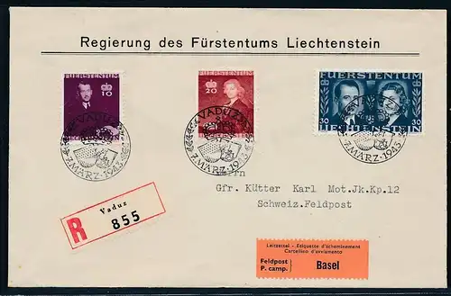 Liechtenstein Feld Post Beleg (zu1558  ) siehe scan