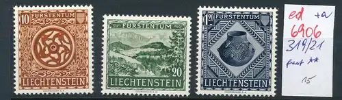 Liechtenstein   319-21  ...  (ed6906  ) siehe scan