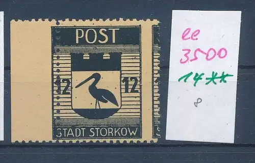 Storkow  Nr. 14 **  Abart   (ee3500  ) siehe scan !