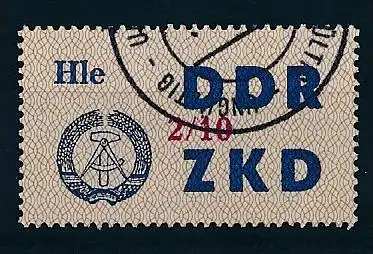 DDR ZKD Nr.  37 X   amtlich ungültig gestempelt  (f9146  ) siehe scan  !