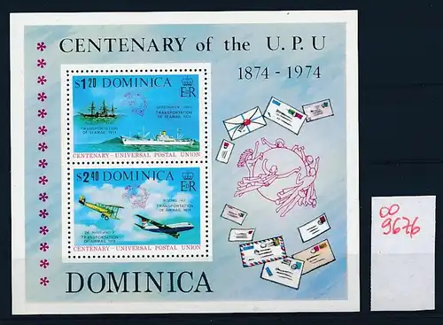 Dominica Flugzeuge  **  - Block     (oo9676  ) siehe scan