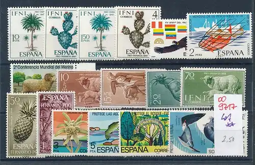 Spanien Gebiete  Lot   ** nichts gerechnet         (oo9717  ) siehe scan