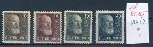 Österreich Nr.  594-7   sauber   * (ed8085    ) siehe scan