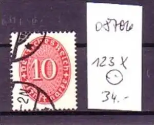 D-Reich  Nr.  D123x o   ( o8706  ) siehe scan