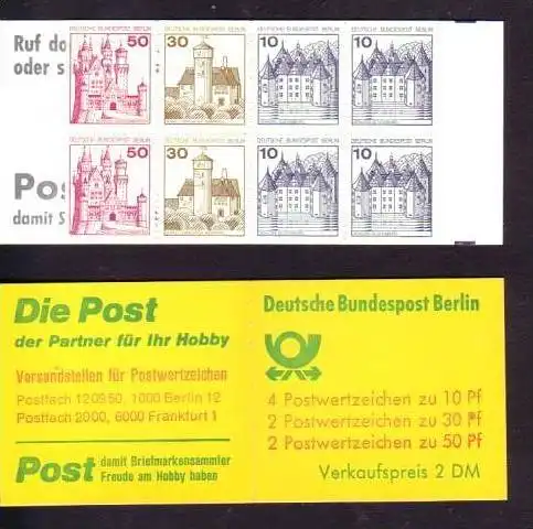 Berlin M.-Heft Nr. 10ba   **/MNH  (dc1703) 13 ?