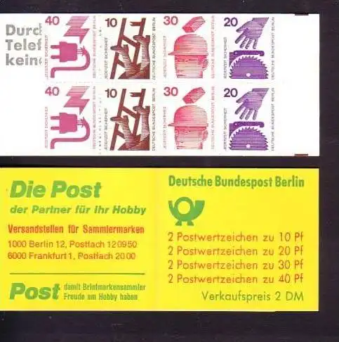 Berlin M.-Heft Nr. 9dI    **/MNH  (dc1702) 32 ?