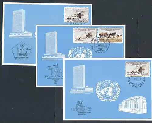 UNO-Genf  "blaue Karten"-Lot    -DISCOUNT !!   (be9720 ) siehe scan