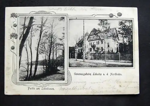 LEHNIN Nordbahn - Genesungsheim - Lehnitzsee - Jugendstil - 1912