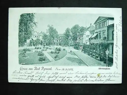 BAD PYRMONT - Altenauplatz - 1902