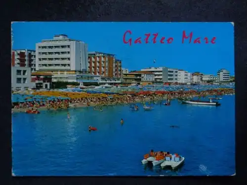 GATTEO MARE Forli-Cesena  Emilie Romagna -  Hotels Tretboot - 1978
