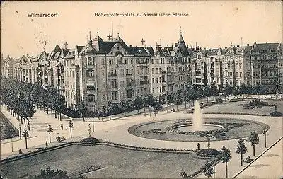 Wilmersdorf Berlin Hohenzollernplatz u. Nassauische Straße   1911