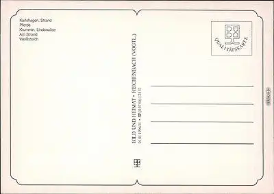Karlshagen Strand, Pferde, Frau - FKK, Storche Usedom Ansichtskarte  1996