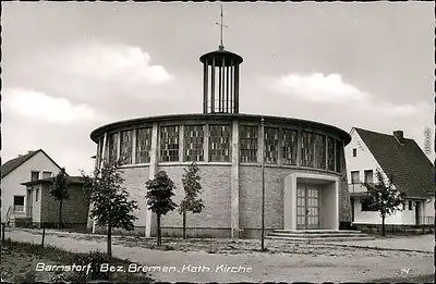 Ansichtskarte Barnstorf Kath. Kirche 1969