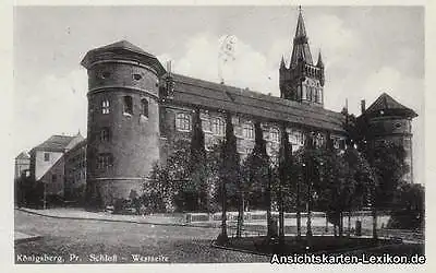 Königsberg (Ostpreußen) Schloß - Westseite Калинингра́д Ansichtskarte 1940
