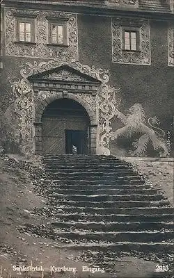 Hirschberg (Schlesien) Jelenia Góra Ornament - Kynsburg Eingang 1925
