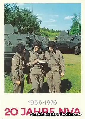 1956-1976 20 Jahre NVA Landstreitkräfte DDR Propaganda Ansichtskarte