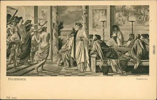 Karlsruhe Anselm Feuerbach - Das Gastmahl Kunsthalle Karlsruhe 1914