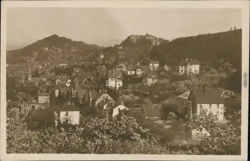 Ansichtskarte Bad Blankenburg Panorama-Ansicht vom Eichenberg 1932