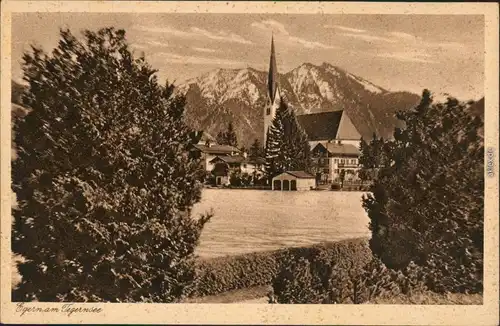 Ansichtskarte Bad Wiessee Tegernsee (See) - Kirche 1929