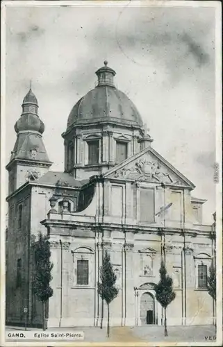 Ansichtskarte Gent Ghent (Gand) Eglise Saint Pierre 1915