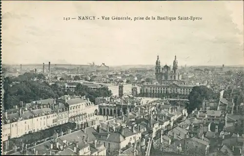 CPA Nancy Panorama-Ansicht mit Basilique Saint-Epvre 1914