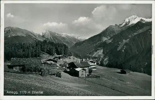 Ansichtskarte Finkenberg Alpengasthaus Astegg 1938