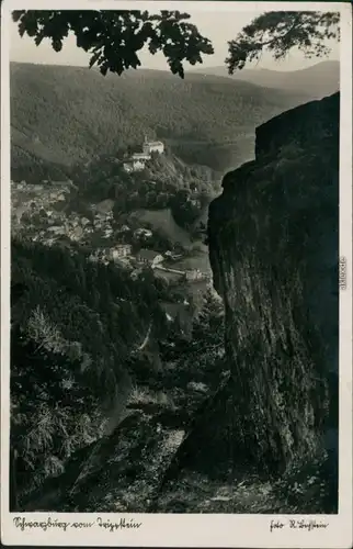 Ansichtskarte Schwarzburg Panorama-Ansicht 1938