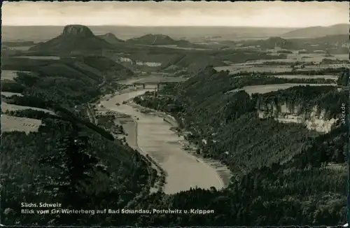 Ansichtskarte Bad Schandau Panorama-Ansicht g1961