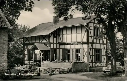 Ansichtskarte Ilsenburg (Harz) Raststätte "Plessenburg" 1959