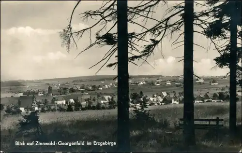 Zinnwald-Georgenfeld-Altenberg (Erzgebirge) Blick auf den Ort 1964