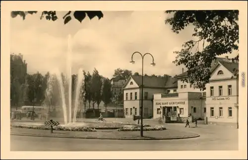 Ansichtskarte Eisenberg (Thüringen) Platz der Republik 1954