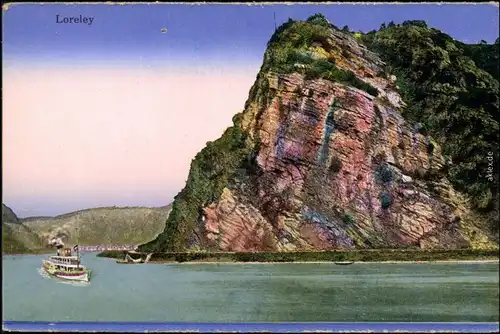 Ansichtskarte St. Goarshausen Loreley 1910