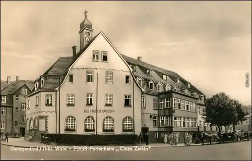 Ansichtskarte Georgenthal (Thüringen) FDGB-Ferienheim "Clara Zetkin" 1963