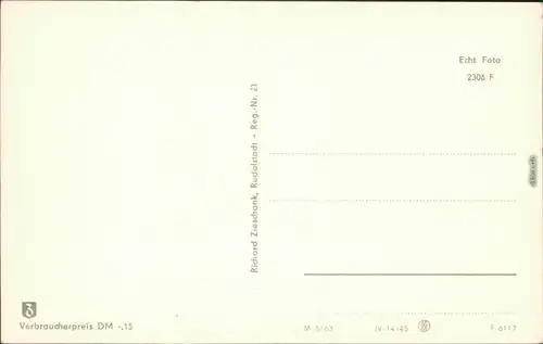 Ansichtskarte Georgenthal (Thüringen) FDGB-Ferienheim "Clara Zetkin" 1963