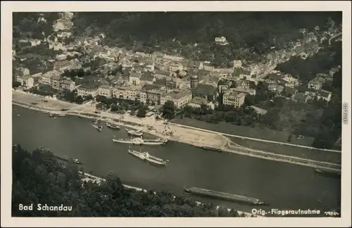 Ansichtskarte Bad Schandau Luftbild 1947