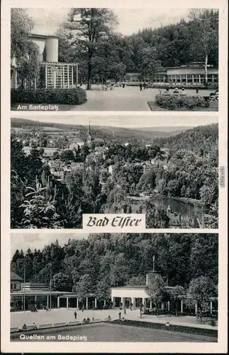 Ansichtskarte Bad Elster Badeplatz 1951