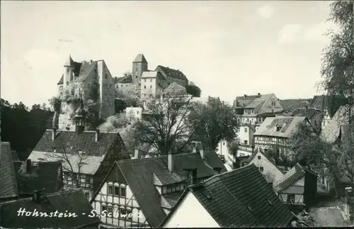 Ansichtskarte Hohnstein (Sächs. Schweiz) Burg Hohnstein 1964