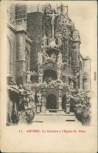 Ansichtskarte Antwerpen Anvers St. Paul Kirche 1913