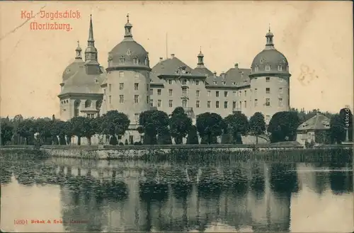 Ansichtskarte Moritzburg Kgl. Jagdschloss 1912
