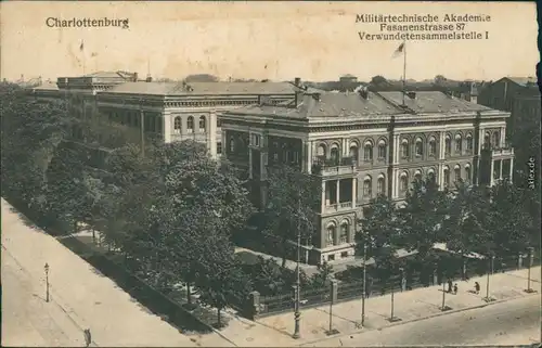 Charlottenburg-Berlin Militärtechnische Akademie, Verwundetensammelstelle 1913