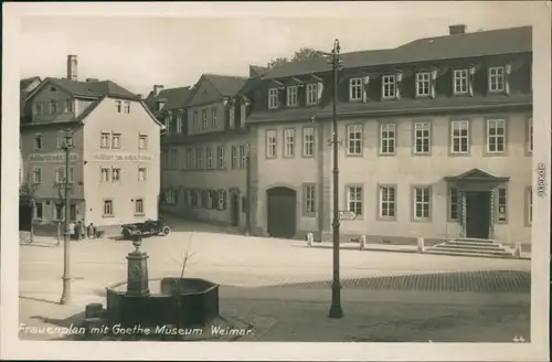 Ansichtskarte Weimar Goethe Museum am Frauenplan 1930