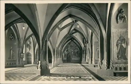 Ansichtskarte Meißen Schloss Albrechtsburg - Kirchsaal 1933