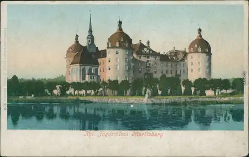 Ansichtskarte Moritzburg Kgl. Jagdschloss 1900