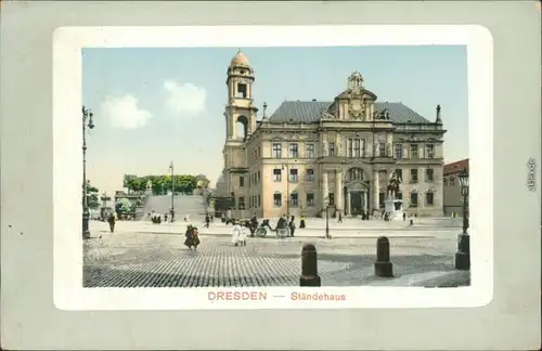 Ansichtskarte Innere Altstadt-Dresden Ständehaus 1915