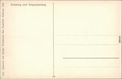 Ansichtskarte Salzburg Blick auf die Stadt 1926