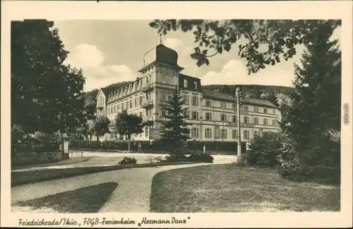 Ansichtskarte Friedrichroda FDGB-Ferienheim "Hermann Danz" 1955