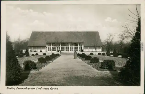 Ansichtskarte Berlin Sommerhaus im Englischen Garten 1956