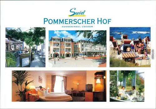 Ansichtskarte Heringsdorf Usedom Seetel Hotel "Pommersche Hof" 2005